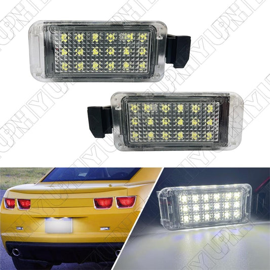 2Pcs White LED Rear License Plate Lights 23383325 for Chevrolet Camaro 2010-20 Q
