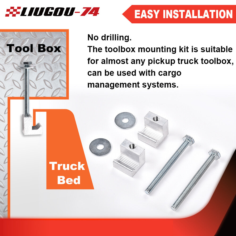 4-piece toolbox mounting J-hook toolbox pickup track mounting clamp truck new product Q