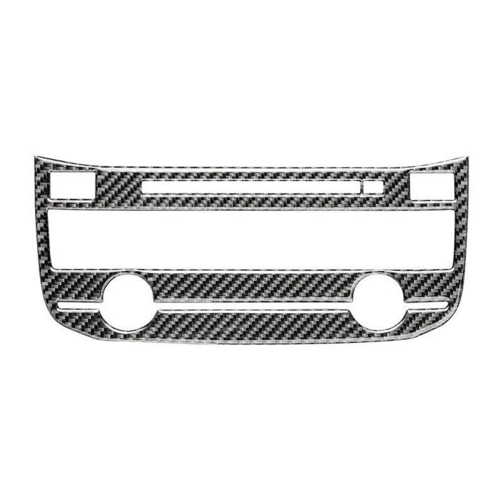 1x Carbon Fiber Center Console CD Panel Cover Trim for Jaguar F-PACE XE/XF 16-20 n