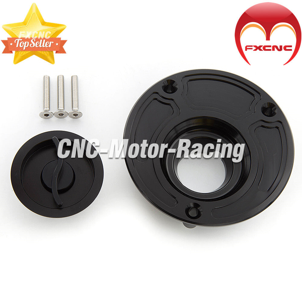 Black keyless fuel filler cap suitable for Yamaha YZF 1000/600 R1 R6 1998-2011