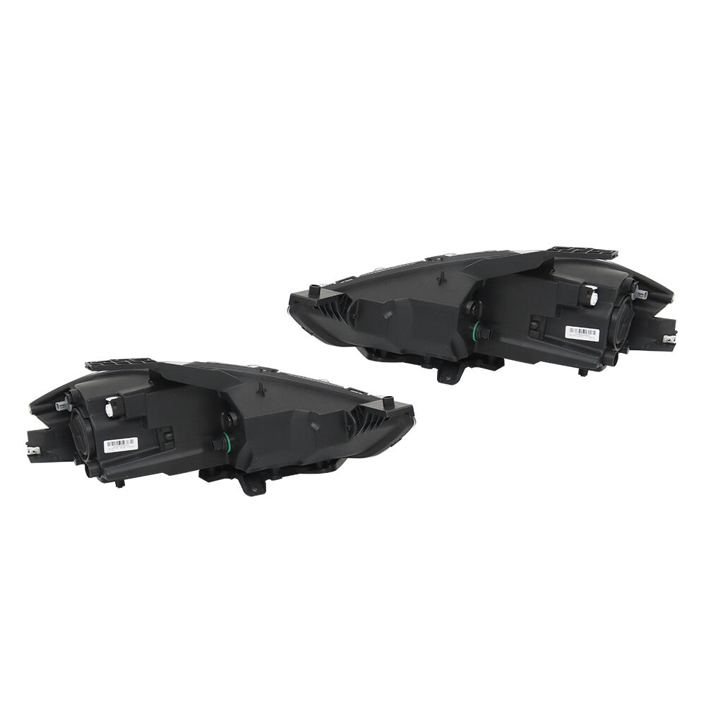 for Dodge Dart 2013 - 2016 Left + Right Transparent Black Headlights n