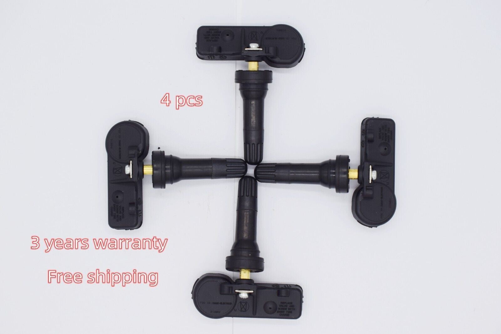TPMS 4-piece kit for tire pressure sensors, equipment manufacturer DE8T-1A180-AA- n