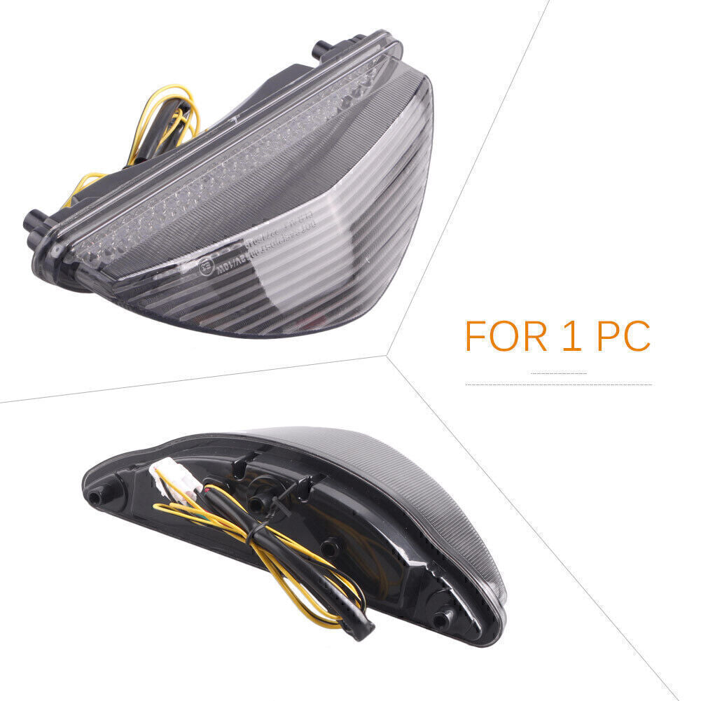 Smoke LED Taillight Integrated Turn Signals Fit for Yamaha Raider 2008-2010 Q
