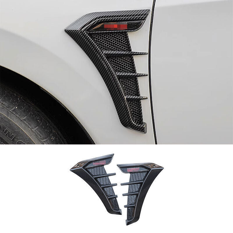 for Toyota for Corolla 2020-24 Carbon Fiber Side Fender Air Wing Vent Cover Trim 2P