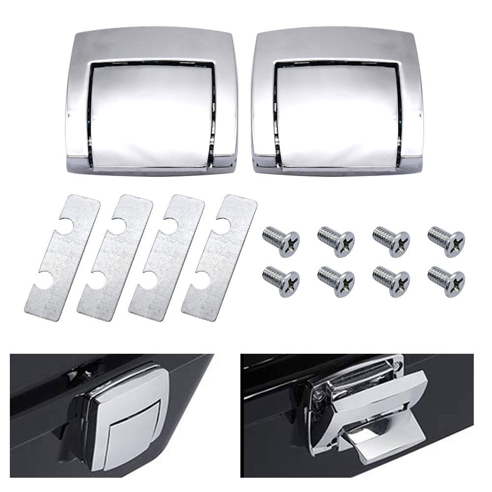 Trunk Hardware Latches Hinges Lock Set for Harley Touring Road Glide 1988-2013 Q
