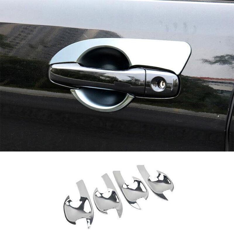 Exterior Side Door Bowl Cover Trim 4X for Ford Explorer 2011-2019 Chrome Steel