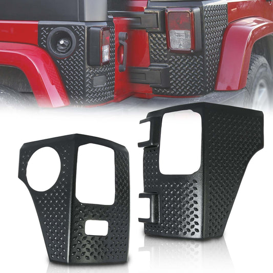 Rear corner guard, body armor, and taillight protective cover for Jeep for Wrangler JK JKU 2007-18