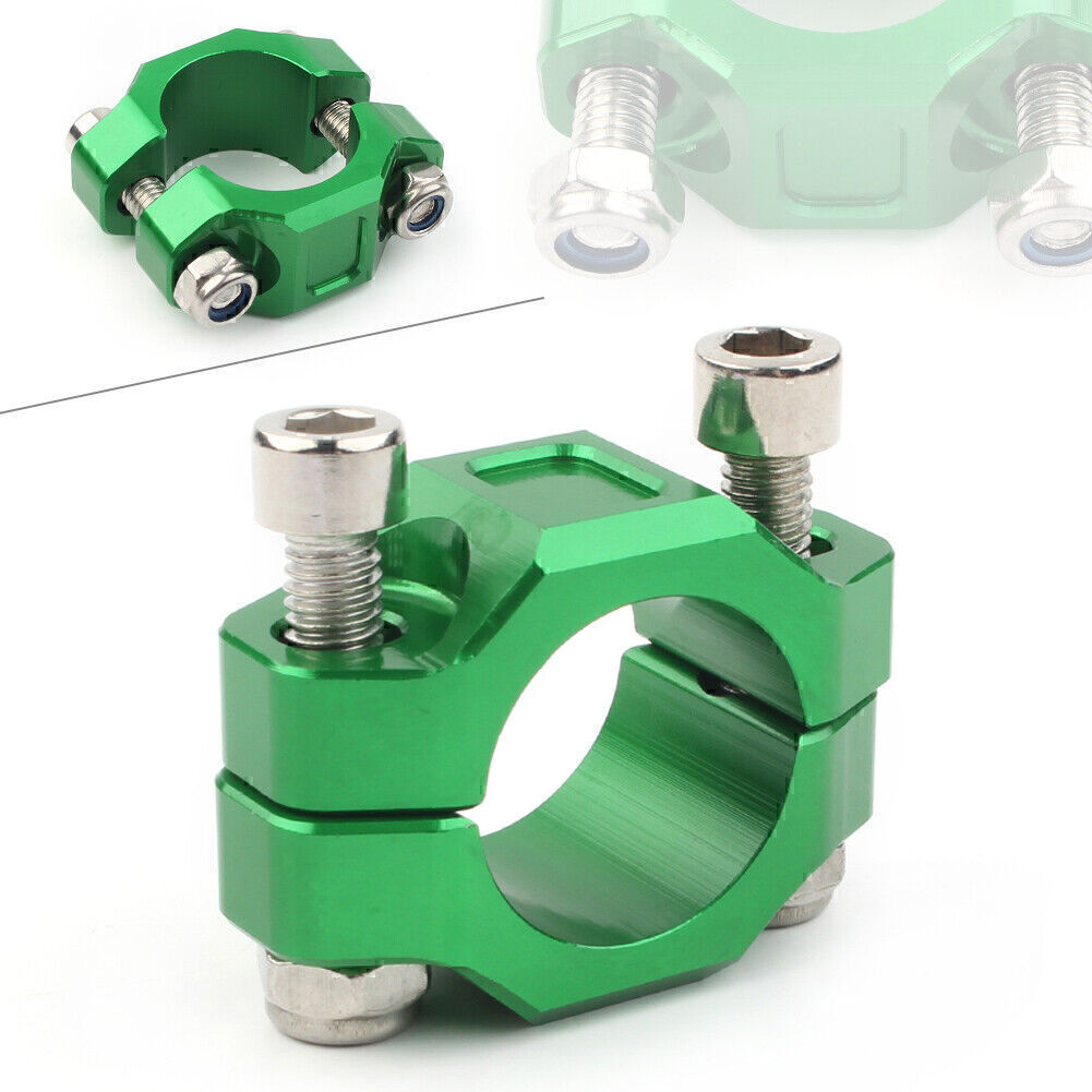1x CNC Rotating Bar Clamp For Brake Clutch Perch 22mm 7/8 Handlebar Green