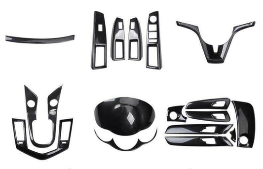 for Chevy for Cruze Mt 2010-2016 Carbon Fiber Interior Decor Full Set Trim 17PCS