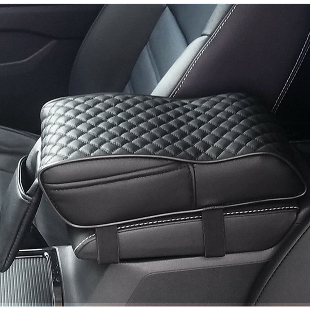 Accessory SUV Car Armrest Box Mats PU Leather Console Pad Liner Cushion Cover