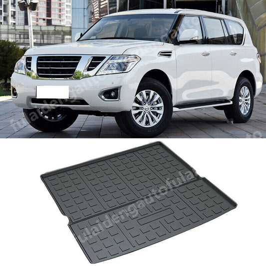 All Weather Trunk Floor Cargo Tray Liner Mat for Nissan Armada Patrol Y62 16-19