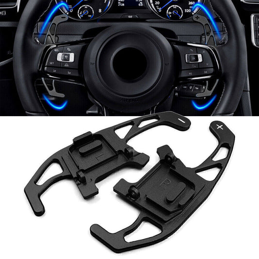 Steering Wheel Shift Paddle Extension for VW for GOLF R GTD GTE 2013-18 Black