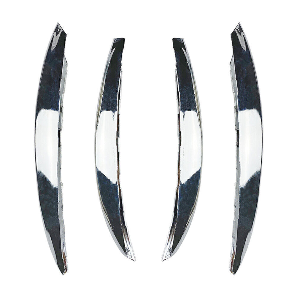 for Benz C-Class W206 Chrome Front Bumper Splitter Fins Body Spoiler Canards
