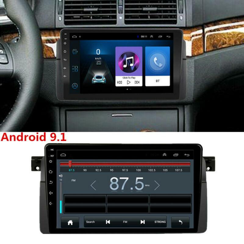 9-inch Android 9.1 car stereo radio with GPS navigation, 1+16G, suitable for E46 sedan, coupe, and M3. n