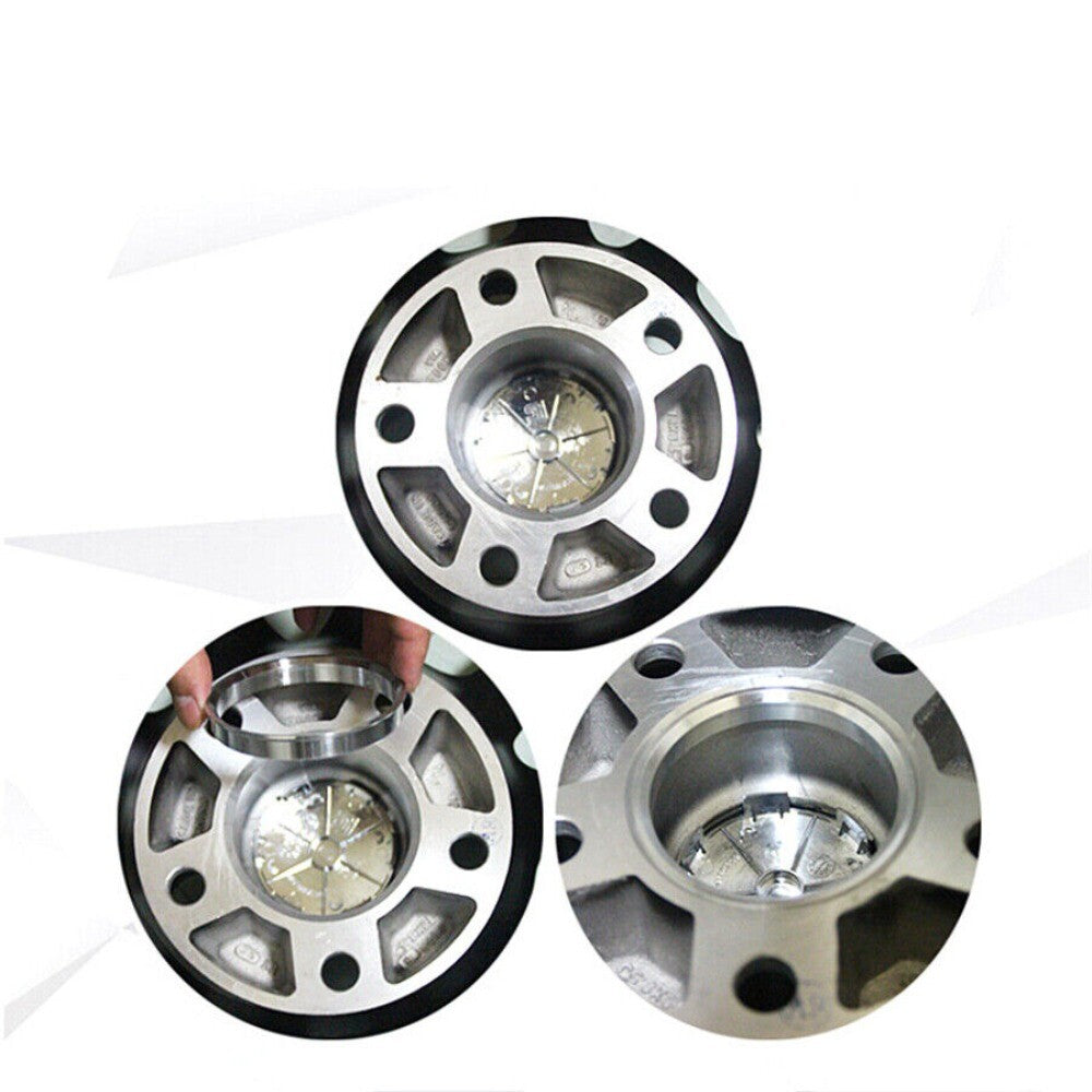 4x/set Silver Aluminum Alloy Car Wheel Spacer Hub Centric Rings 73.1OD to 64.1ID n
