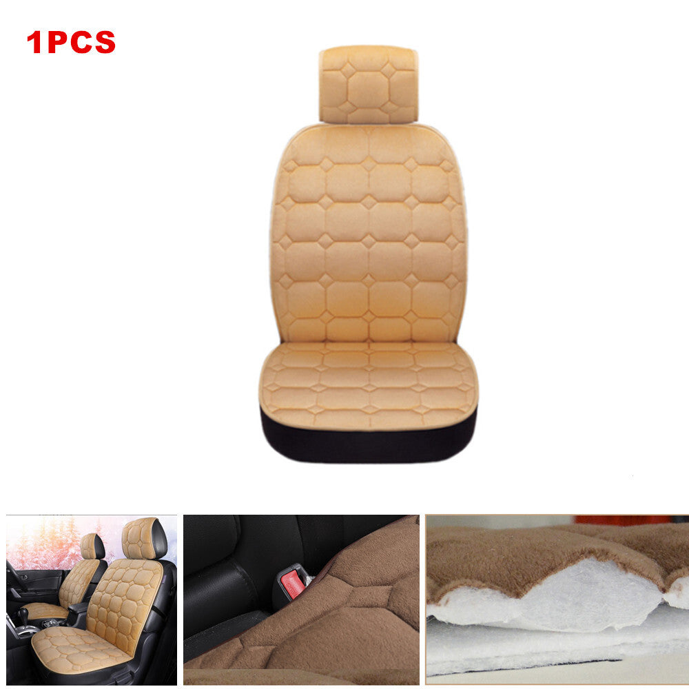 1-pack plush universal car SUV driver for seat cover cushion warm for winter - n