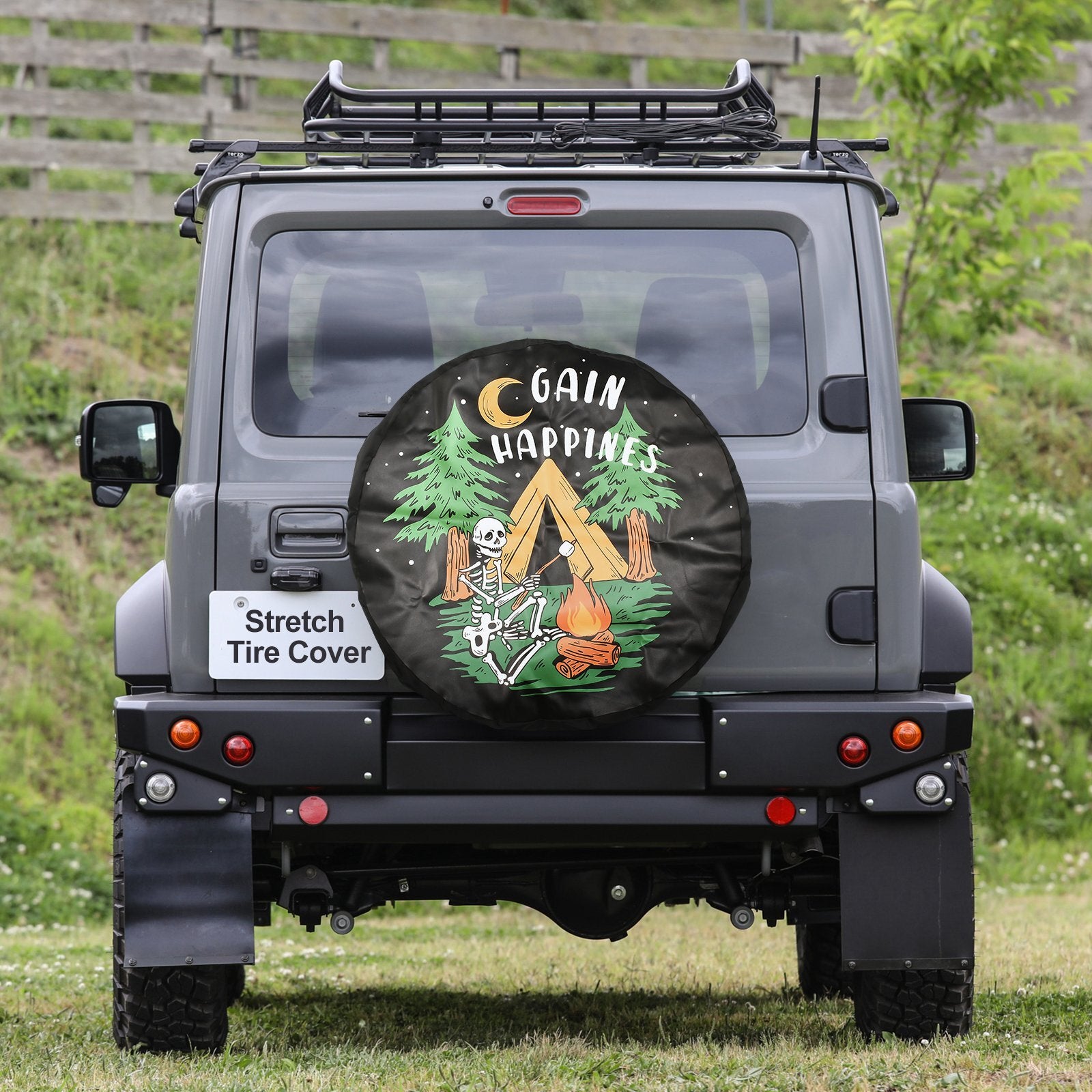 14 Gain Happines Trailer Spare Tire Cover Rear Tyre Waterproof Cover Protector