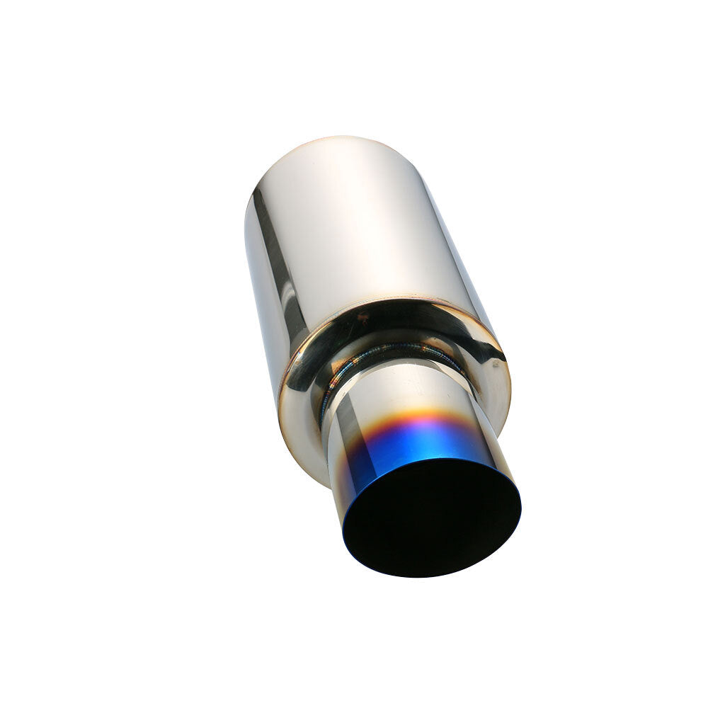 3 ID Straight Flow Racing Exhaust Muffler 4.5OD Body 6.65 520mm Tip
