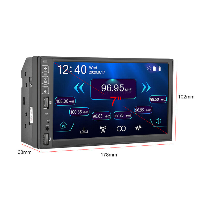 7-inch MP5 car player, Bluetooth music radio player, reverse video all-in-one unit - n
