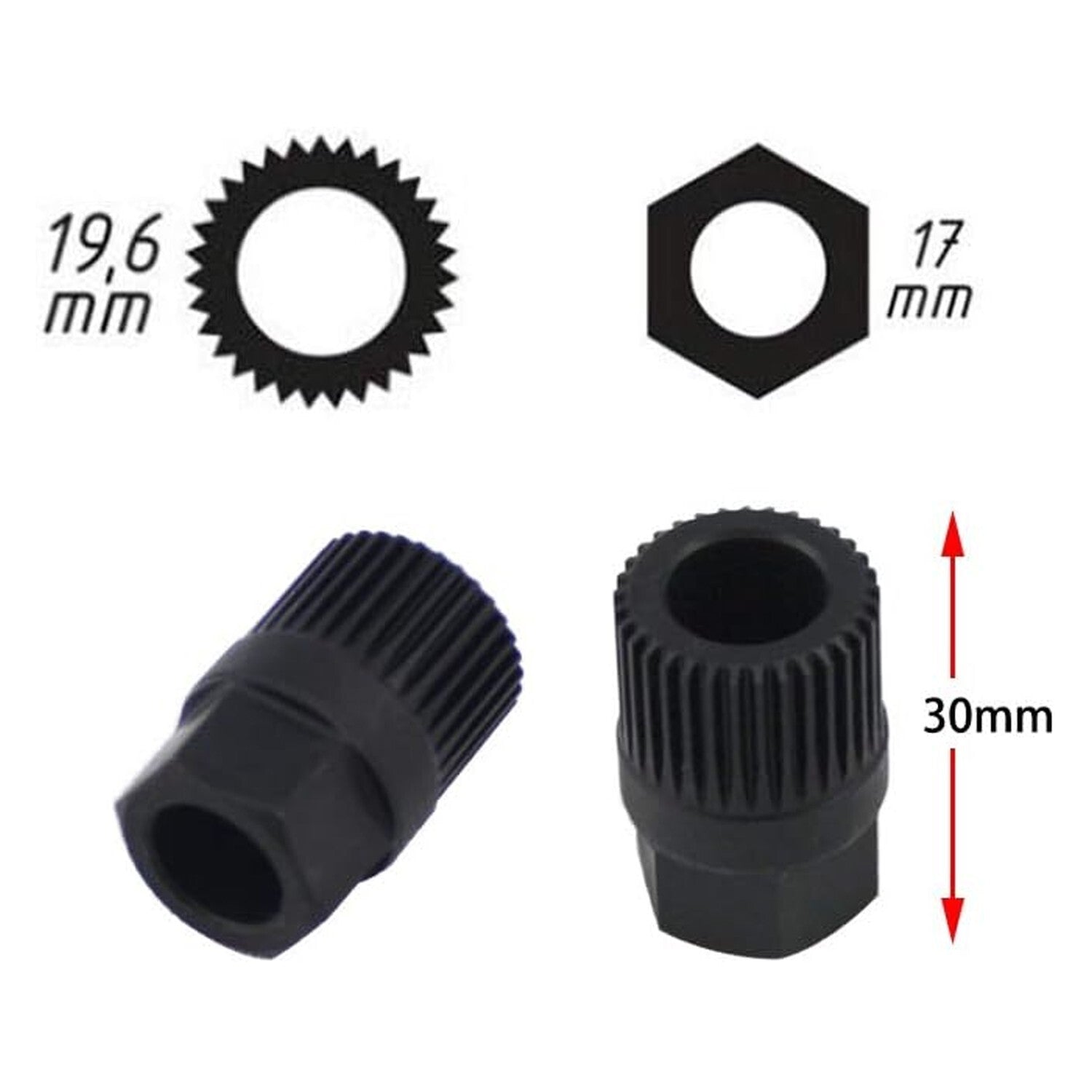 33-Spline Generator Clutch Freewheel Pulley Removal Tool Kit for Volkswagen / for Audi / for Ford