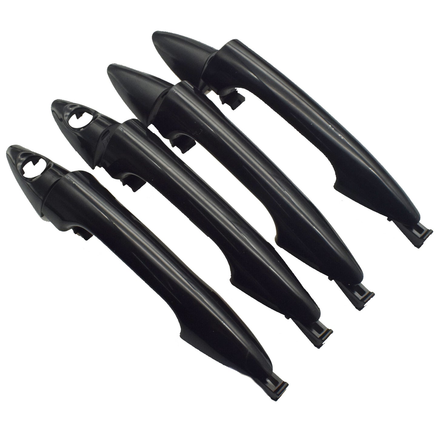 4-piece set of exterior front, rear, and left door handles suitable for modern accents 12-17- n