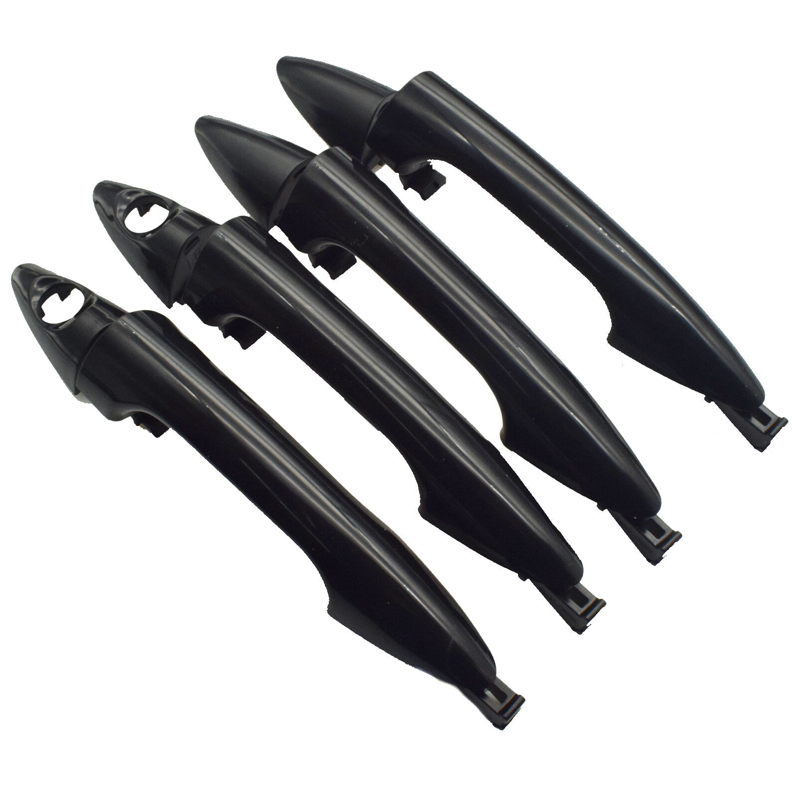 4-piece set of exterior front, rear, and left door handles suitable for modern accents 12-17- n