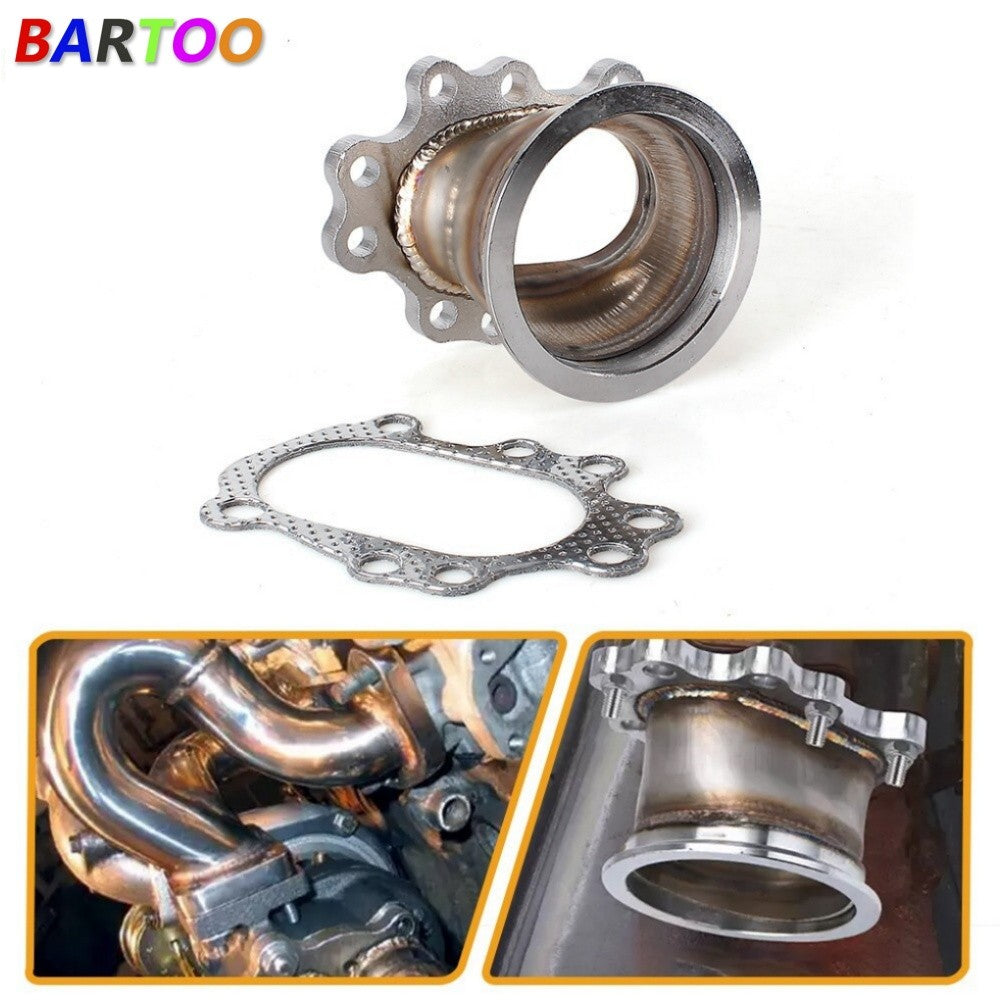 3 to 8 Bolt V Band Dump Turbo Adaptor Flange Kit For T25 T28 GT25 GT28 Q