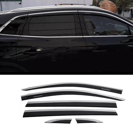 Black&steel Window Visor Vent Shades Sun Rain Guard B for Lincoln Nautilus 21-24 n