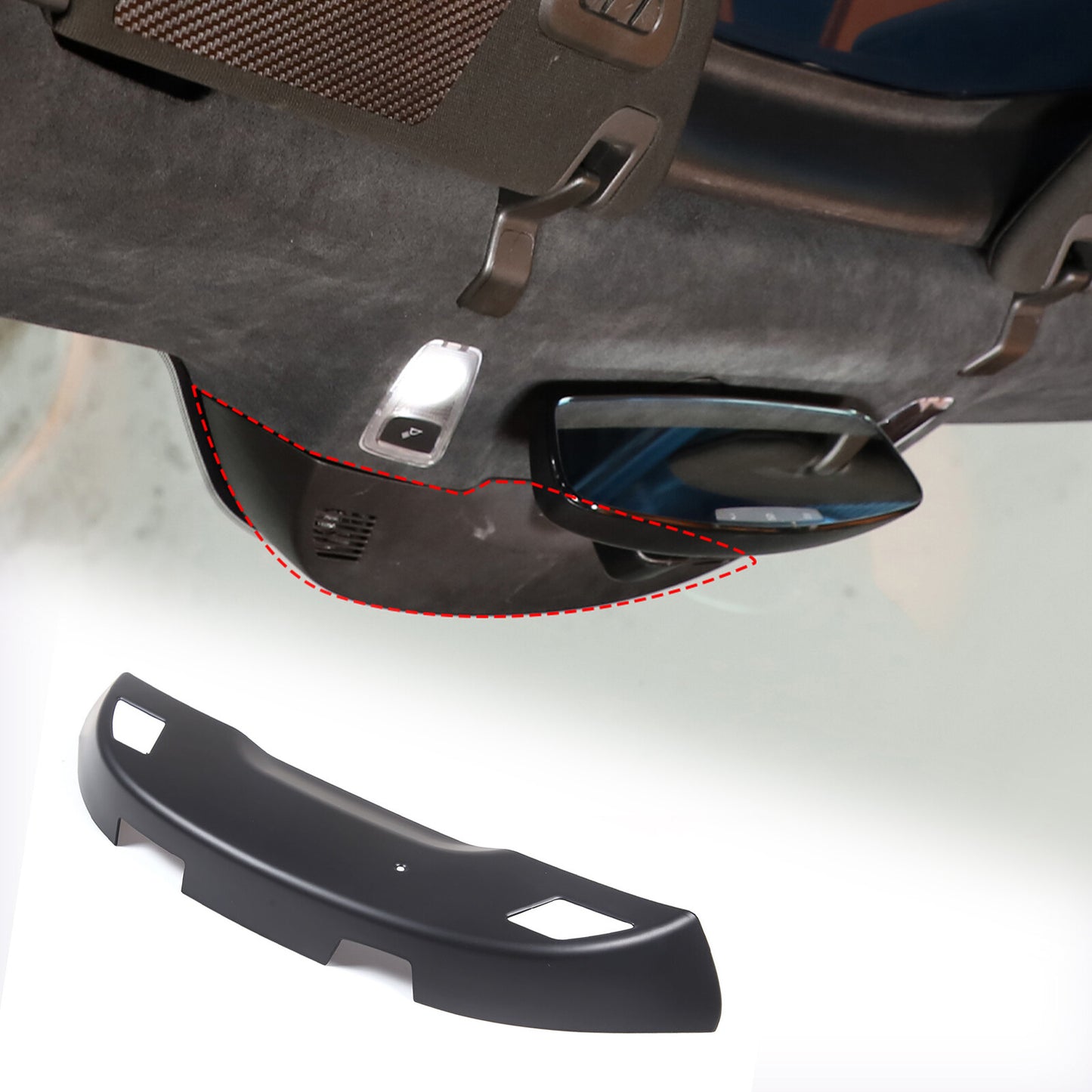 ABS glossy black exterior tailgate handle cover decoration suitable for Tacoma 2024- v