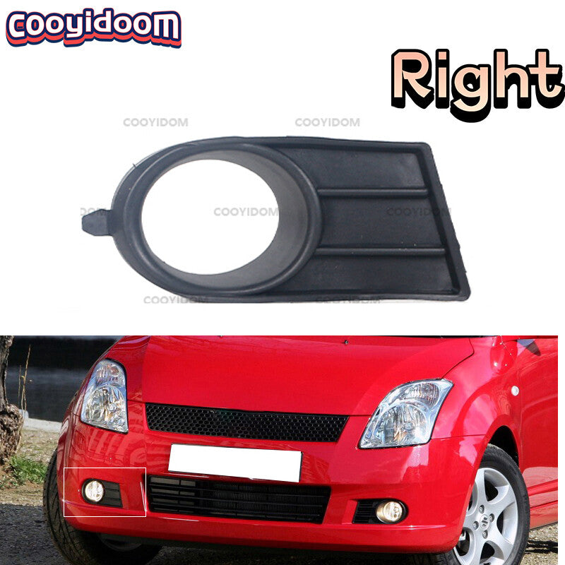 Right Front bumepr fog lamp grille black cover frame for Suzuki for Swift 2005 2006