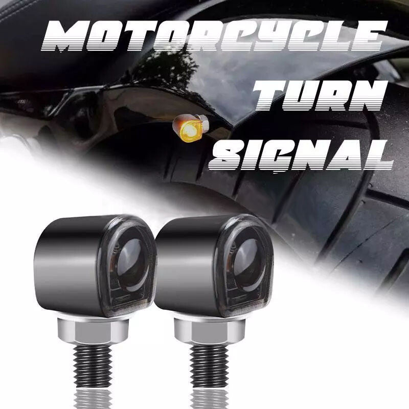 2X Universal LED For Motorcycle Turn Signals Indicator Amber Blinker for Mini Light Q