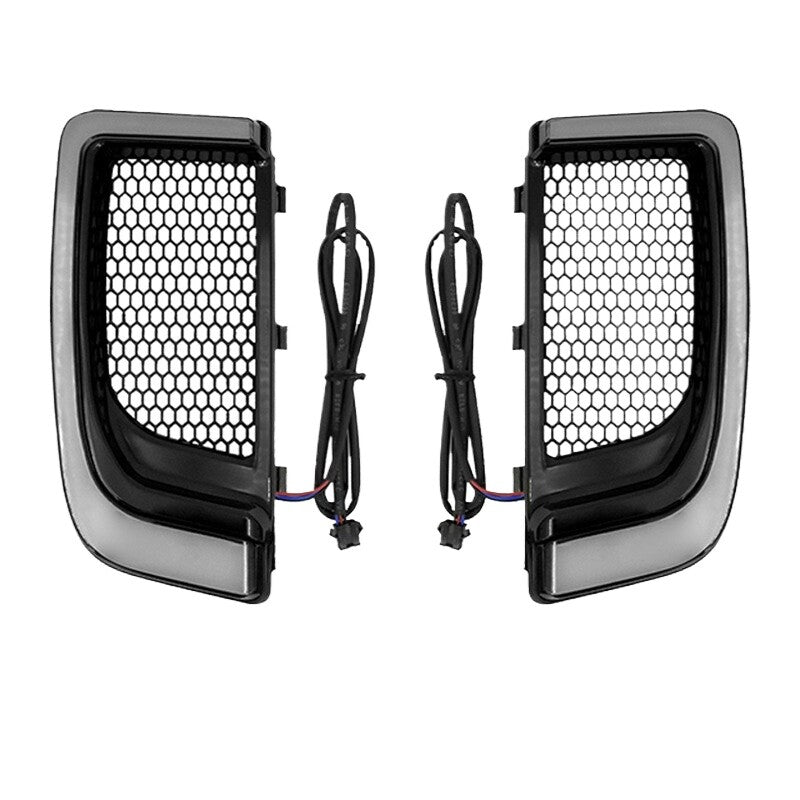 for Harley Touring FLHTK 2014-UP Fairing Lower Grills LED Turn Signal Lights