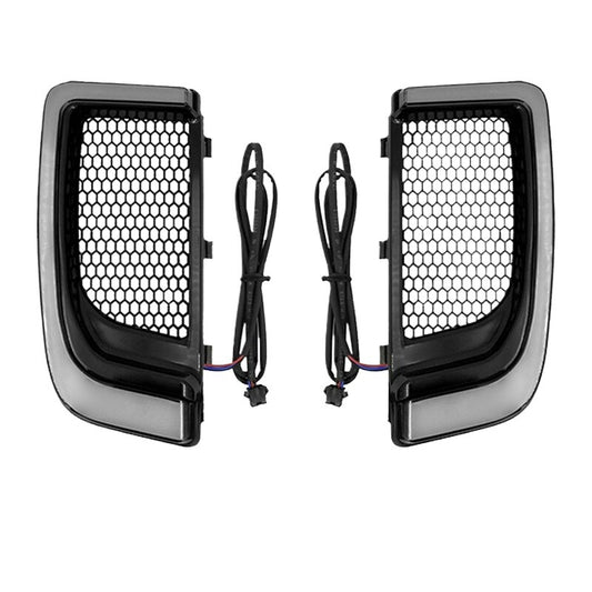 for Harley Touring FLHTK 2014-UP Fairing Lower Grills LED Turn Signal Lights