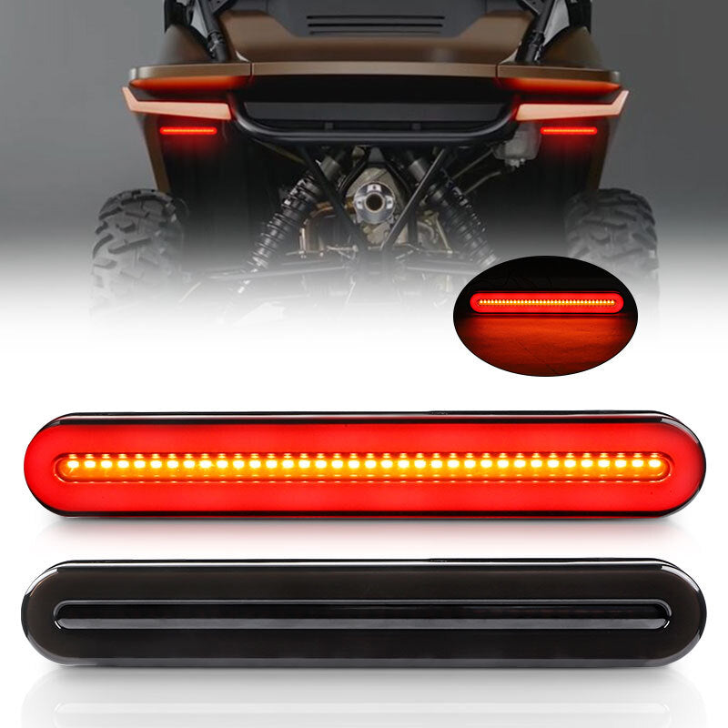 2PC Car Truck LED DRL Flowing Light Bar Turn Signal Stop Brake Tail Strip Lamp