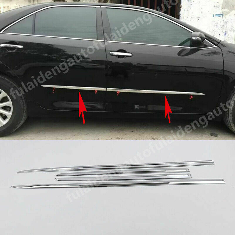 for Toyota for Camry 2015-2017 Chrome Door Body Side Molding Cover Trims Decoration
