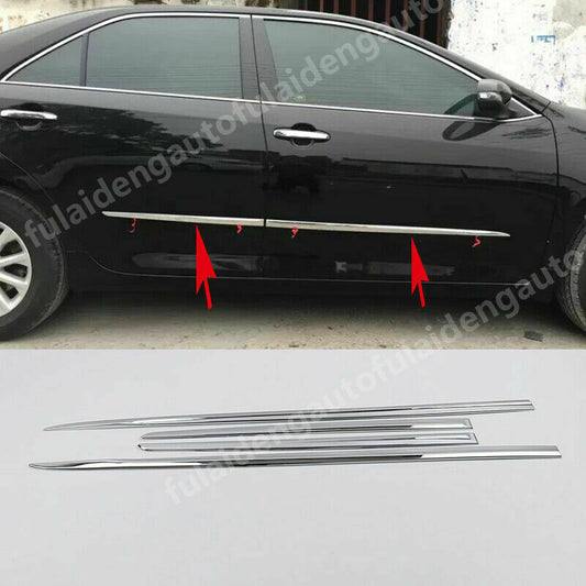 for Toyota for Camry 2015-2017 Chrome Door Body Side Molding Cover Trims Decoration