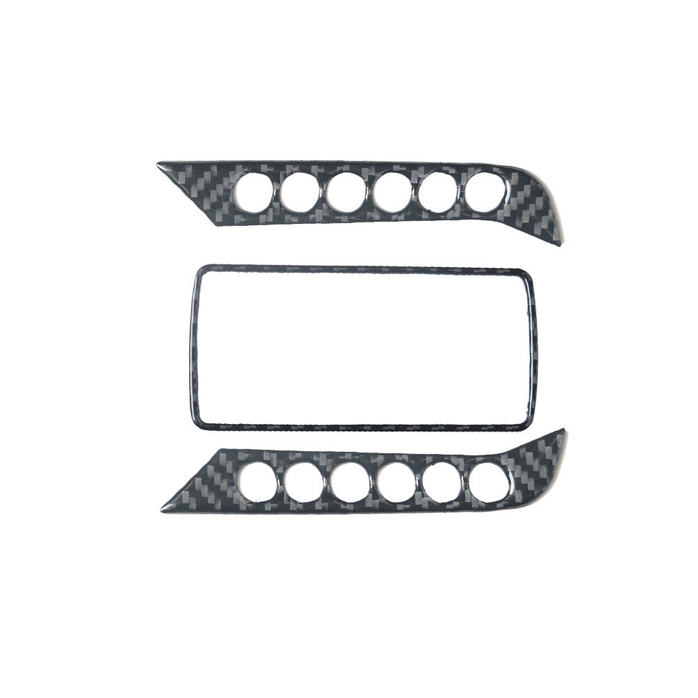 for Mazda MX-5 Miata 2009-2015 Carbon Fiber Emergency Light Button Panel Trim v