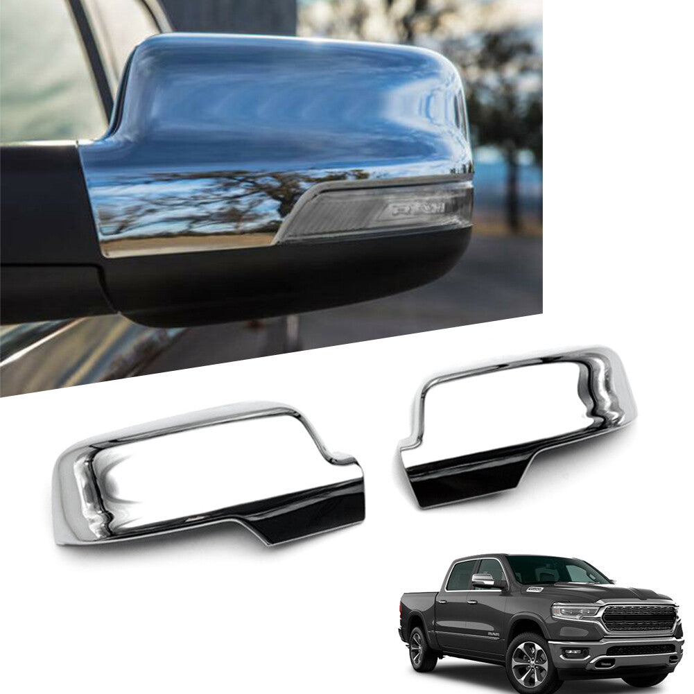 for Dodge for Ram 1500 2019-2021 2020 Chrome Rearview Mirror Side Cover Molding Trim