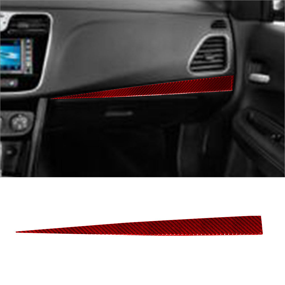 Red Carbon Fiber Passenger Side Dashboard Cover Trim for Chrysler 200 Sedan