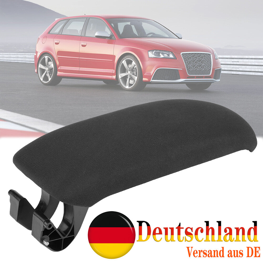 FLAP MEDIUM ARMREST LID for AUDI A3 8P 8P1 (2003-2012) BLACK FABRIC Q