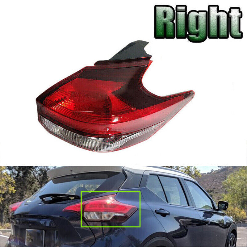 Right For 2018-2020 Kicks Rear Brake Light Lamp Outer Tail Light v