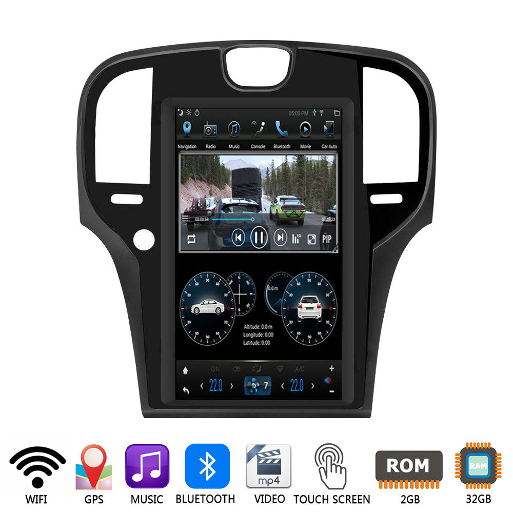 Fits For 300c 2012-2020 Android 9.0 OS Car Gps Navi Wifi Radio Stereo Head Unit