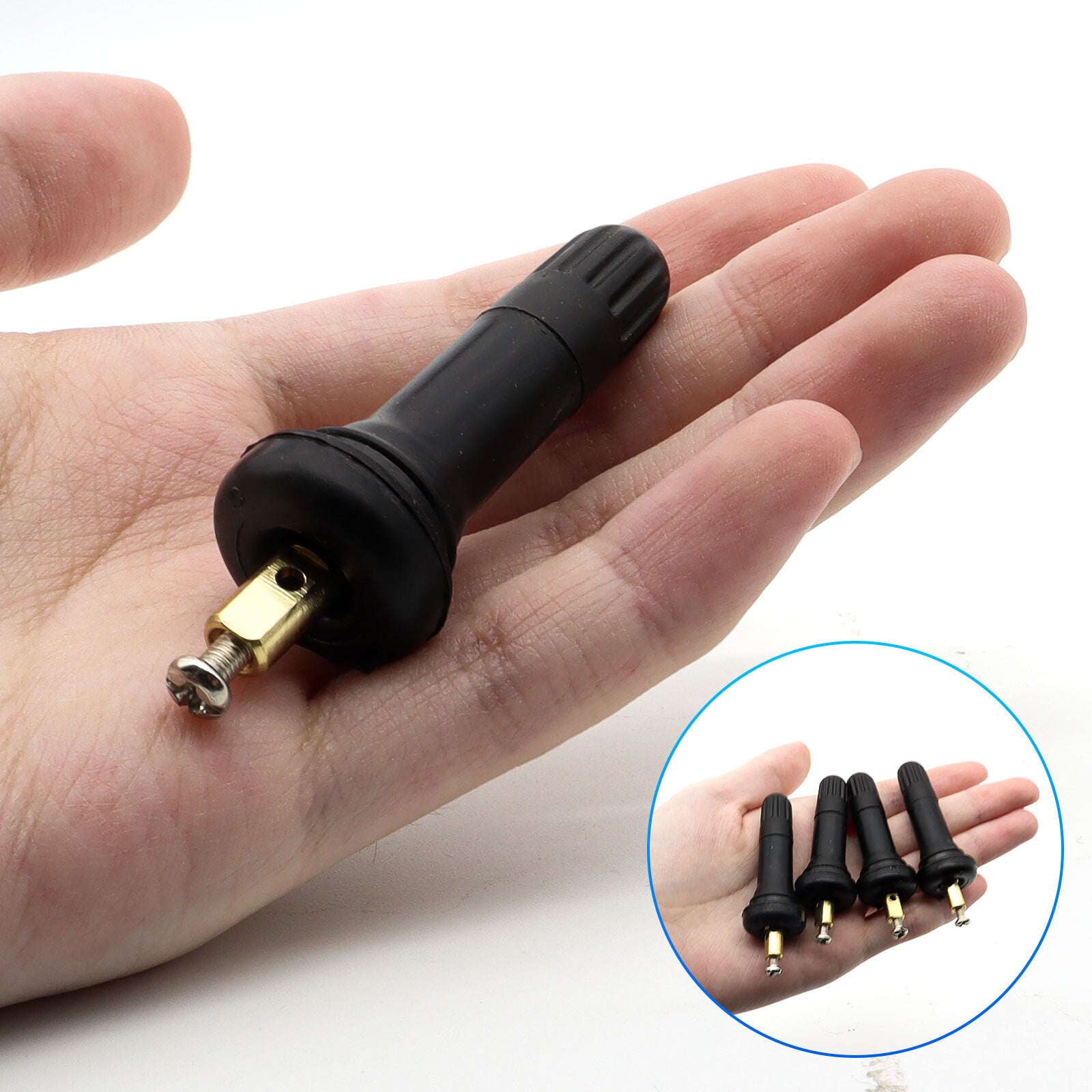 4x Rubber Valve Stems TPMS Tire Pressure Sensor Service Kit TPMS  for ford  for Buick Q