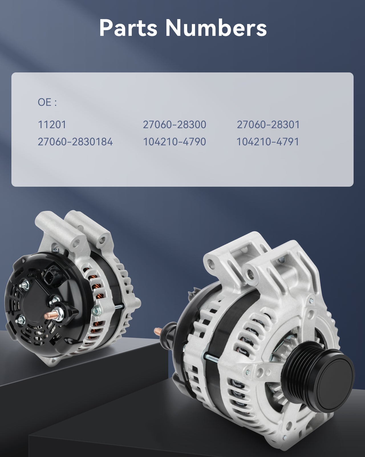 New Silver Alternator AND0578 Fit for 2011-2018 for Jeep Grand Cherokee 36L V6