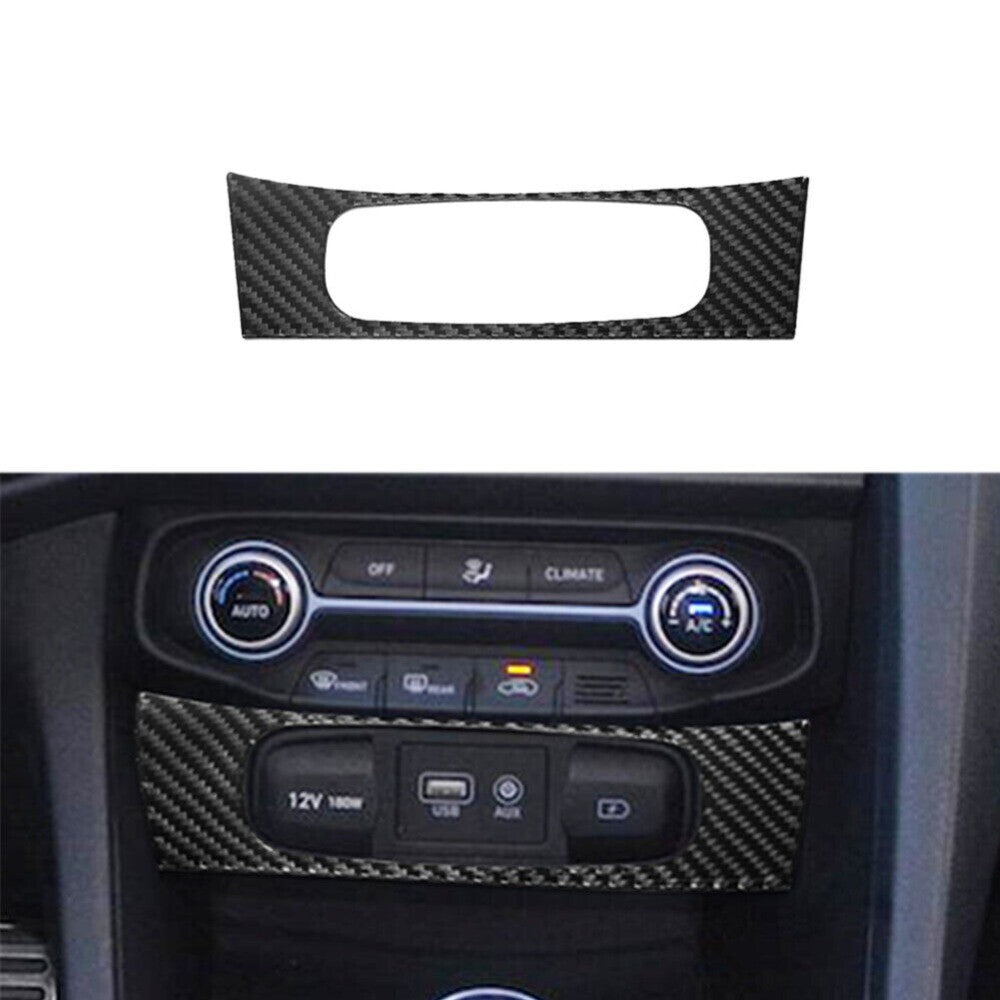 1Carbon Fiber 12v Button Outer Frame Trim Cover for Hyundai for Veloster JS 19-2022 n