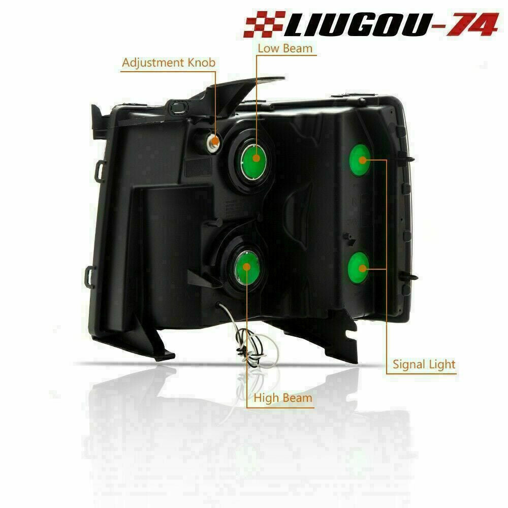 Suitable for 07-13 for Chevrolet Silverado LED DRL strip smoke light, amber corner light (USA)