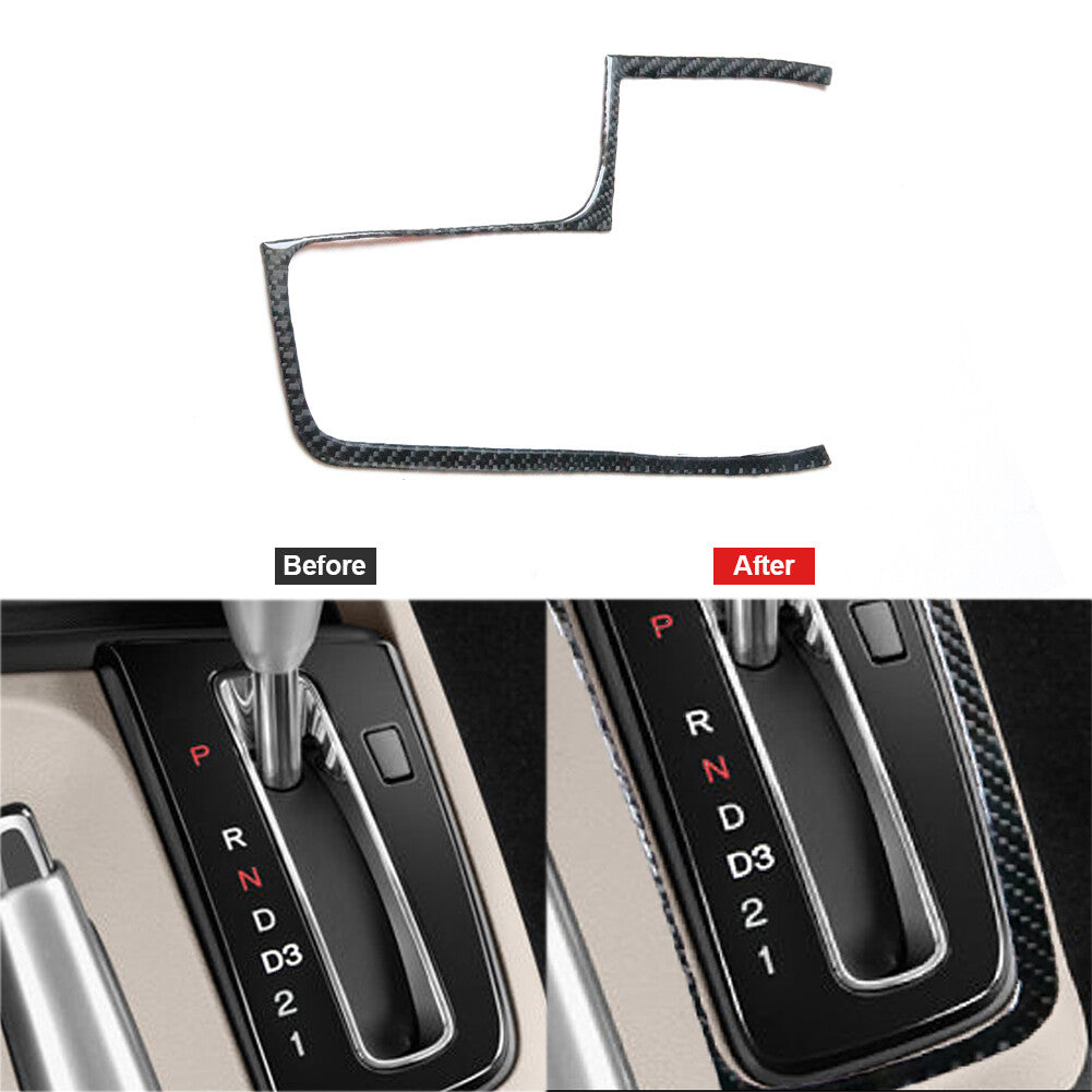 Carbon Fiber Gear Shift Panel Outer Frame Trim for Honda for Civic Coupe 2013-2015