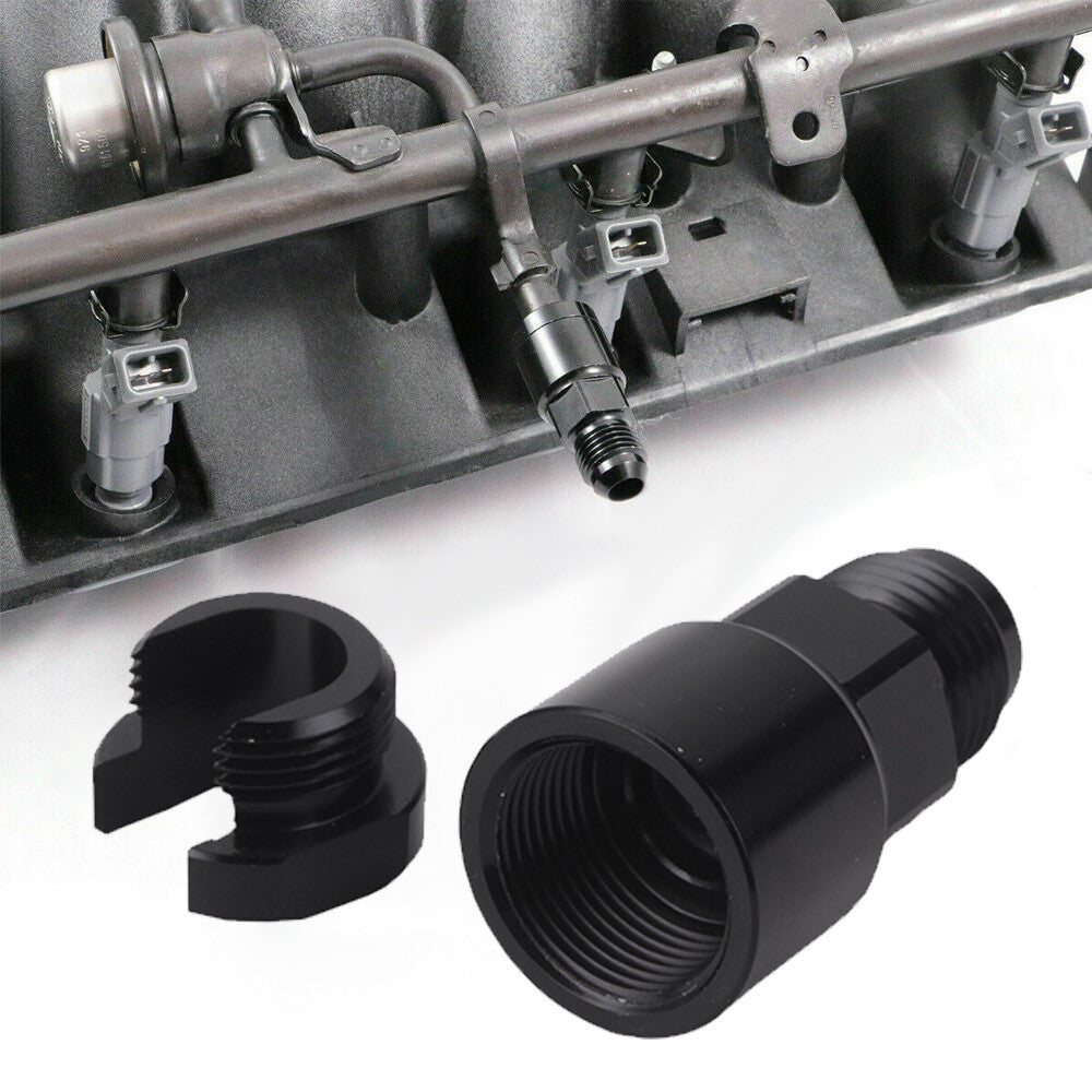 LS1 Swap Fuel Rail Inlet Line Fitting Adaptor 3/8 AN6 For LSX LS LS6 5.7 6.0 Q
