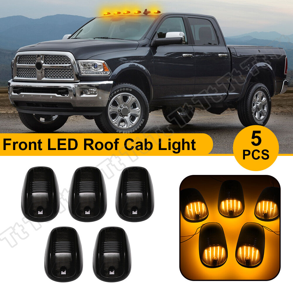 For 03-18 for Dodge for Ram 1500 2500 3500 Truck LED Cab Roof Marker Running Light Smoke - v