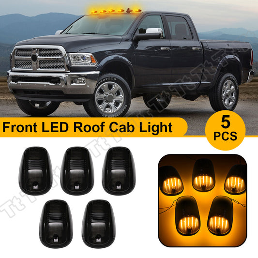 For 03-18 for Dodge for Ram 1500 2500 3500 Truck LED Cab Roof Marker Running Light Smoke - v